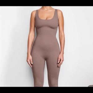 NWT Skims Umber Mauve All in One Catsuit Jumpsuit Tank S Small